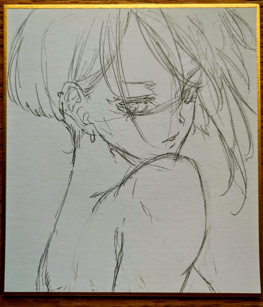 オリジナルイラスト 小色紙(おまけ付き)