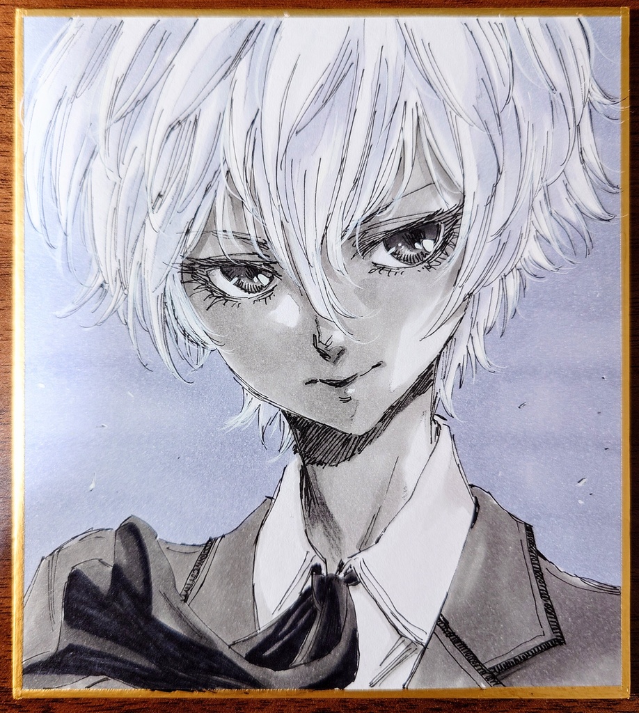オリジナルイラスト 小色紙