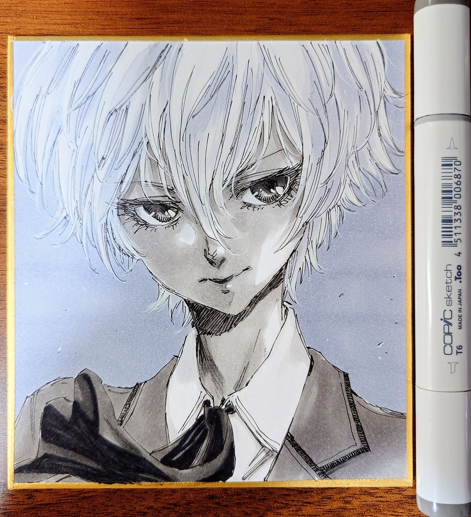 オリジナルイラスト 小色紙