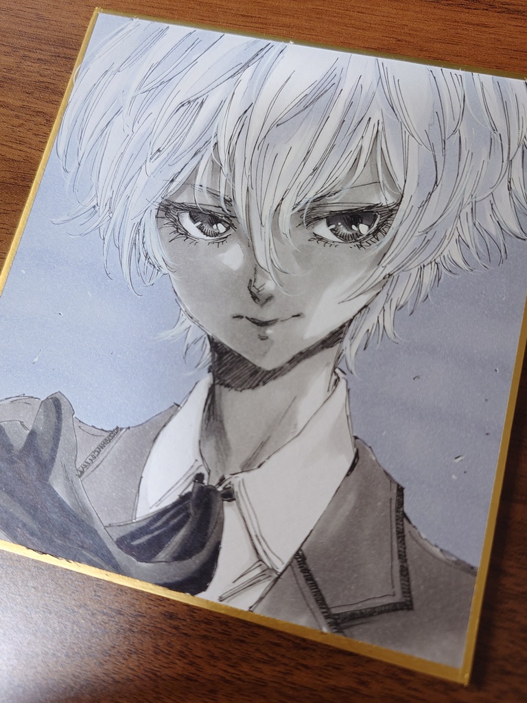 オリジナルイラスト 小色紙