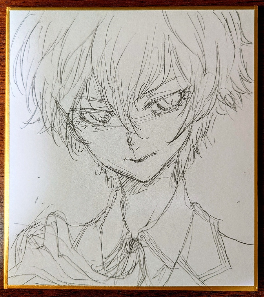 オリジナルイラスト 小色紙