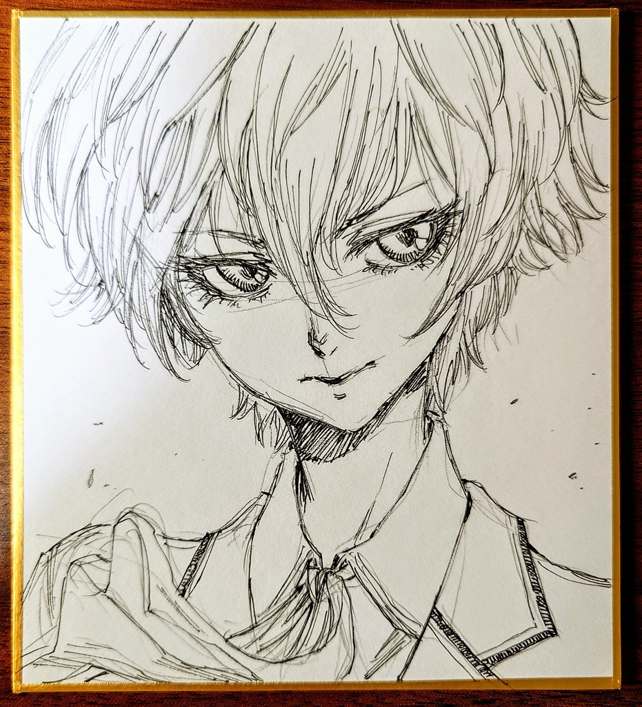 オリジナルイラスト 小色紙