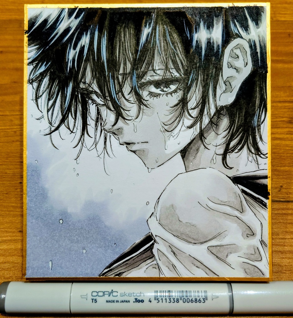 オリジナルイラスト 小色紙