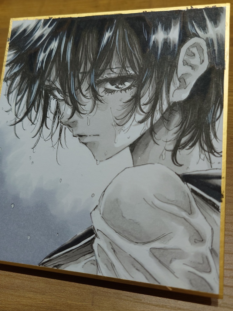 オリジナルイラスト 小色紙
