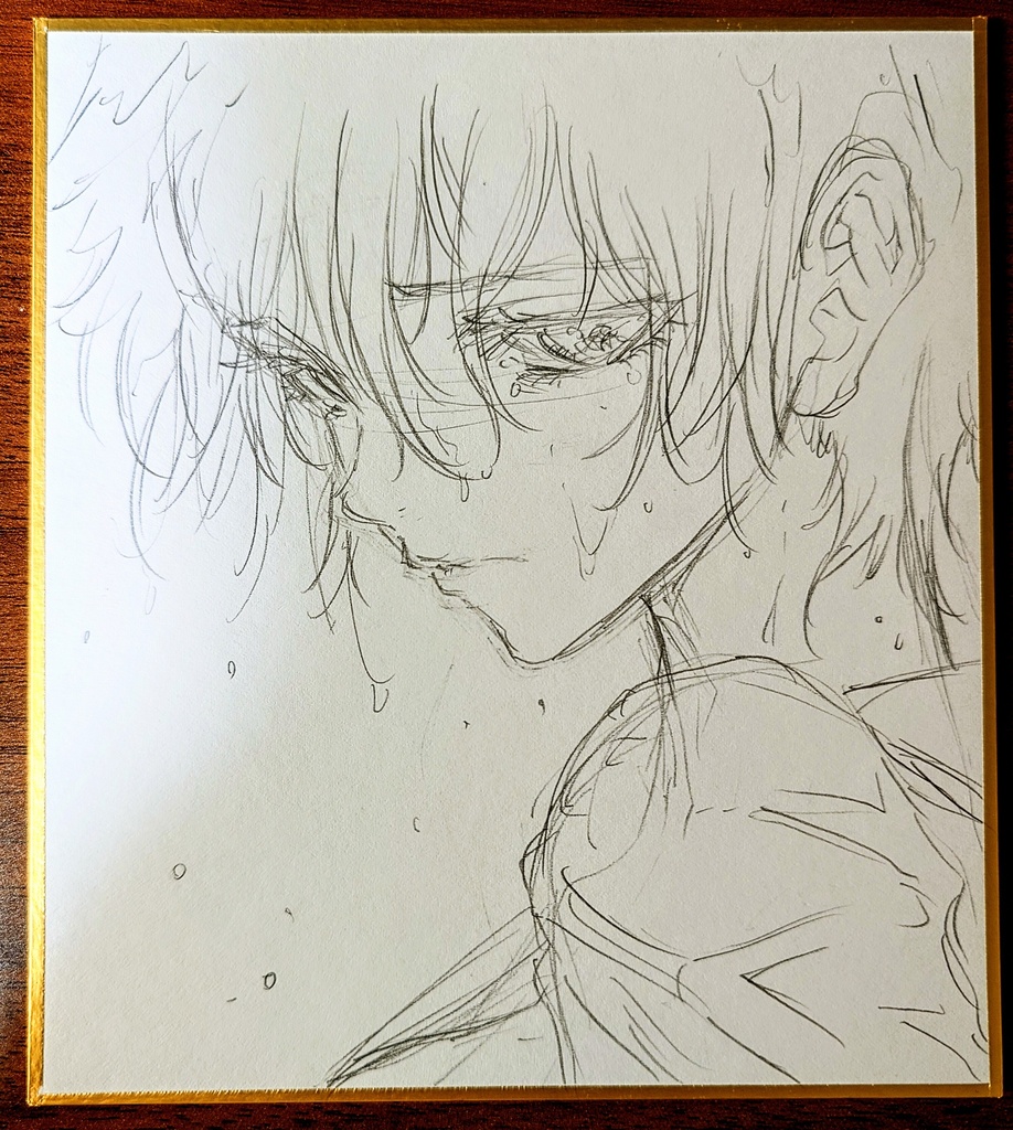 オリジナルイラスト 小色紙