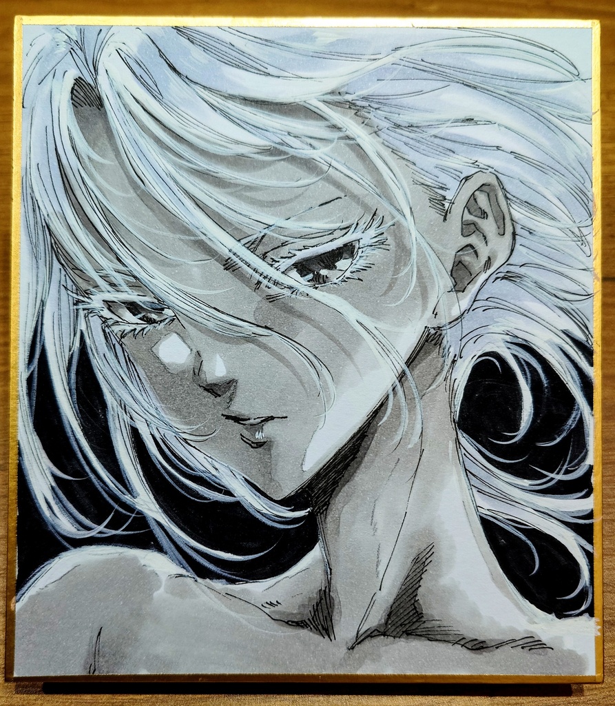 オリジナルイラスト 小色紙