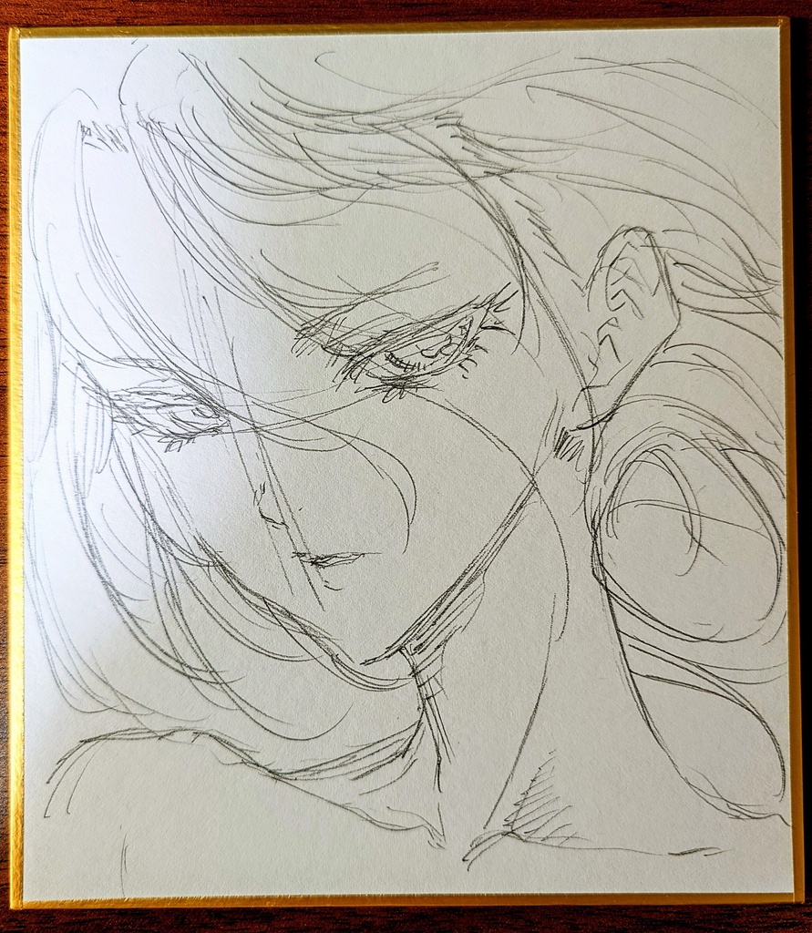 オリジナルイラスト 小色紙