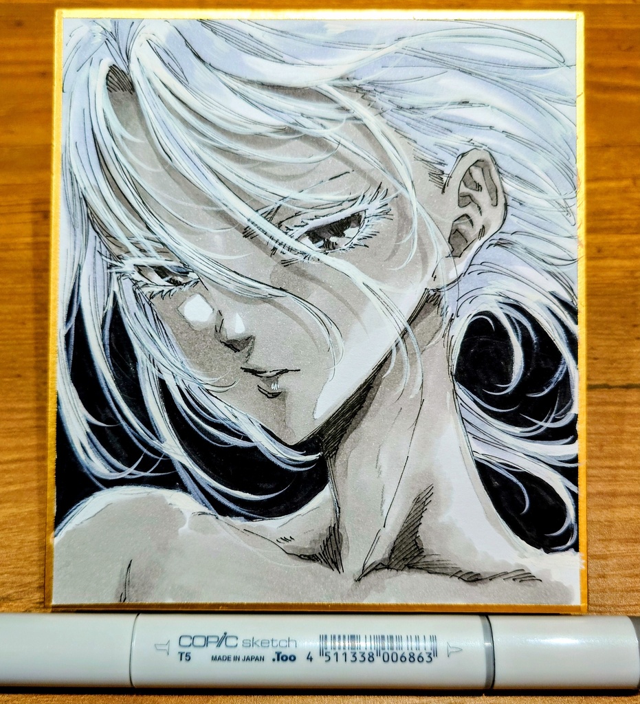 オリジナルイラスト 小色紙