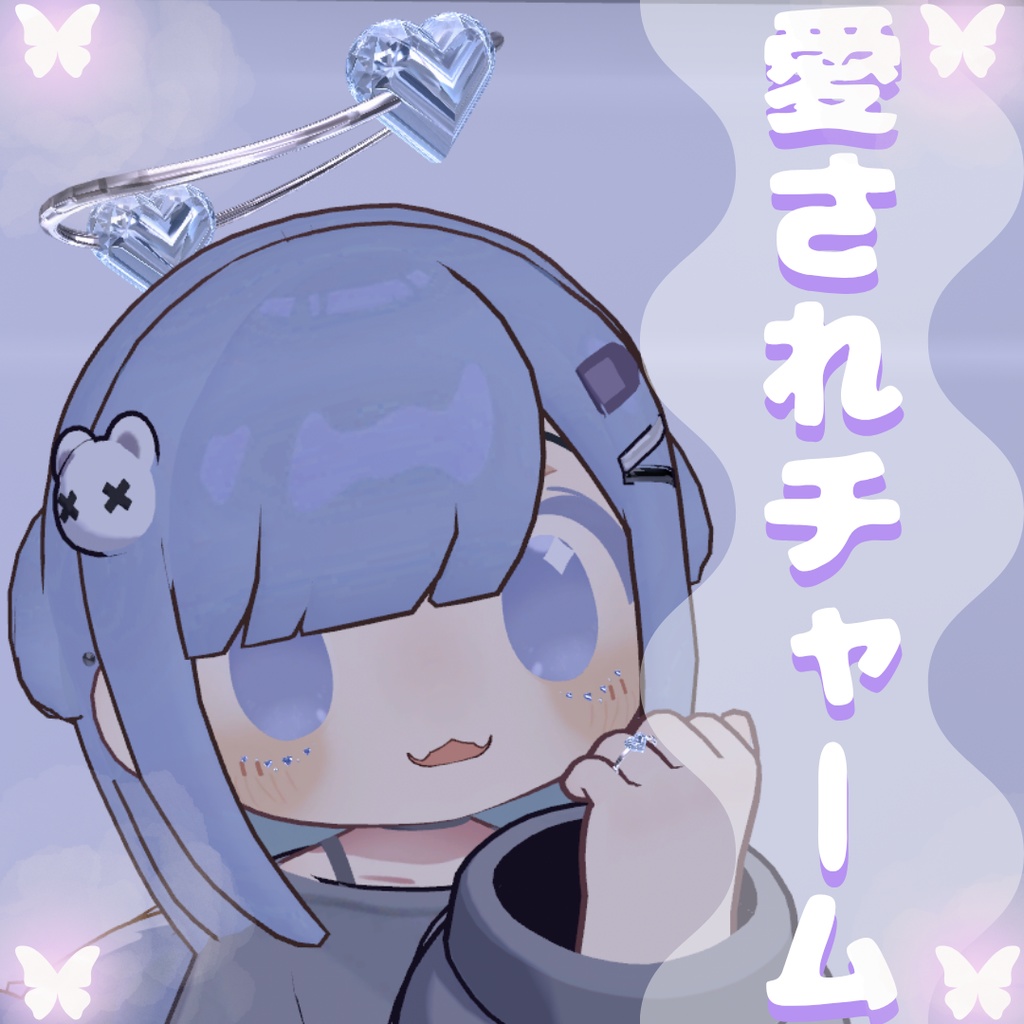 【無料/free】愛されチャーム_ヘイローピアスリングセット_3カラー