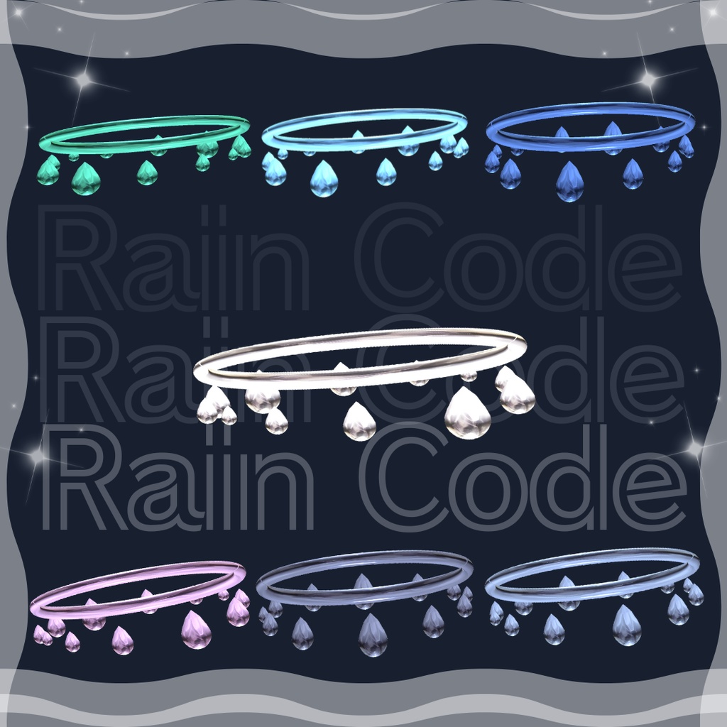 【無料/free】Rain Code(ヘイロー/フェイス/チョーカー/ふきだし)