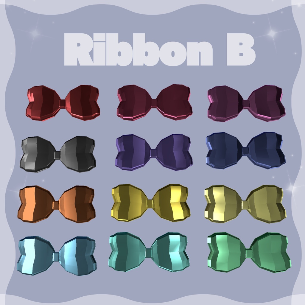 ローポリデカリボン 全アバター対応