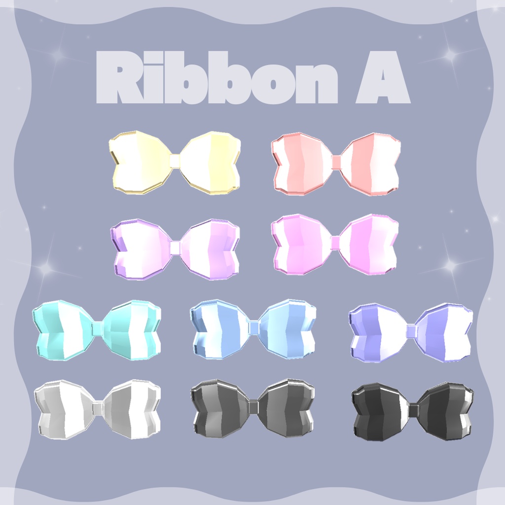 ローポリデカリボン 全アバター対応