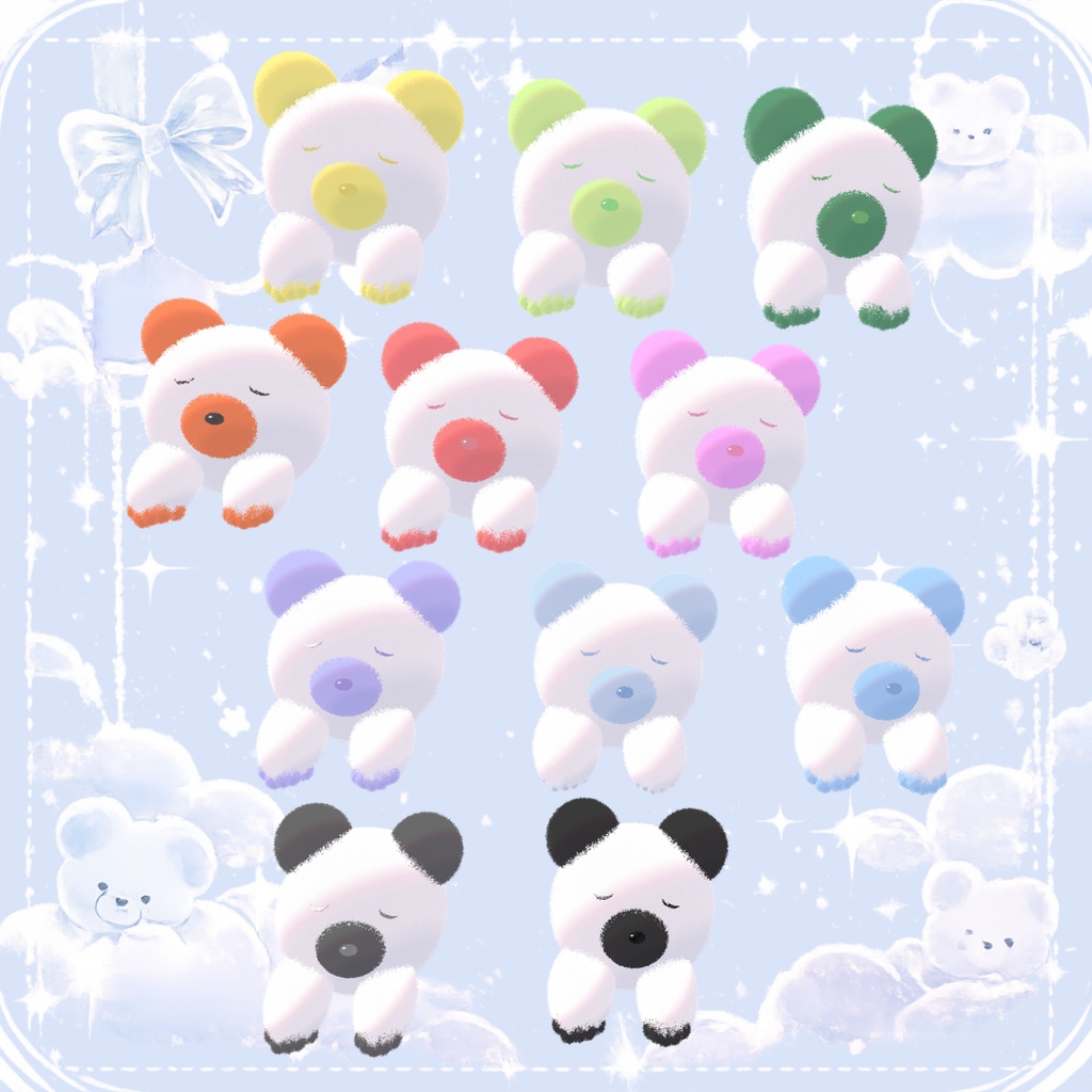 【期間限定無料】スヤスヤ のっかりくまちゃん キプフェル対応
