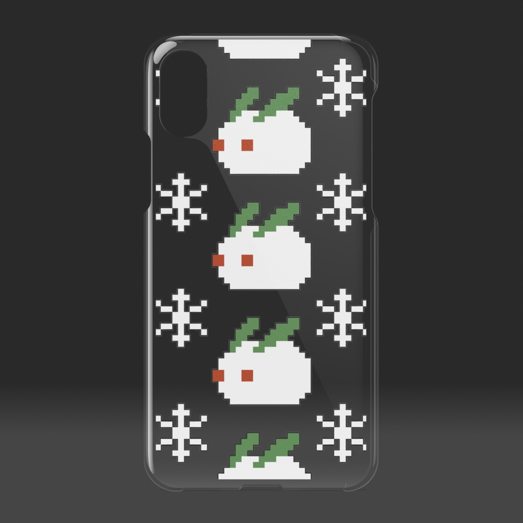 【かすか】雪うさぎ❉クリアiPhoneケース【pixivFACTORY】