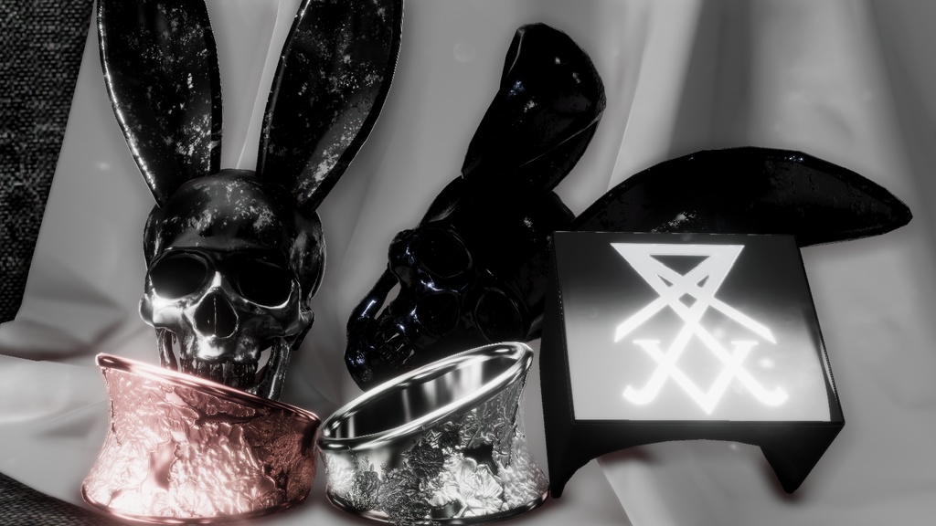 「BLVK S1 Ring Set」オリジナル3Dアクセサリー