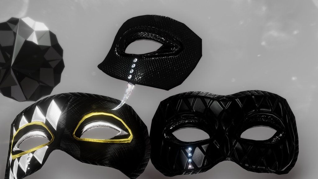 「BLVK Mask Set」オリジナル3Dアクセサリー