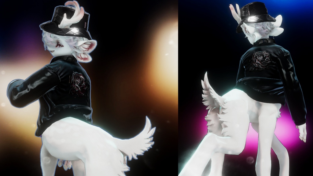 「BLVK Oversize Jacket & Tees」オリジナル3Dモデル