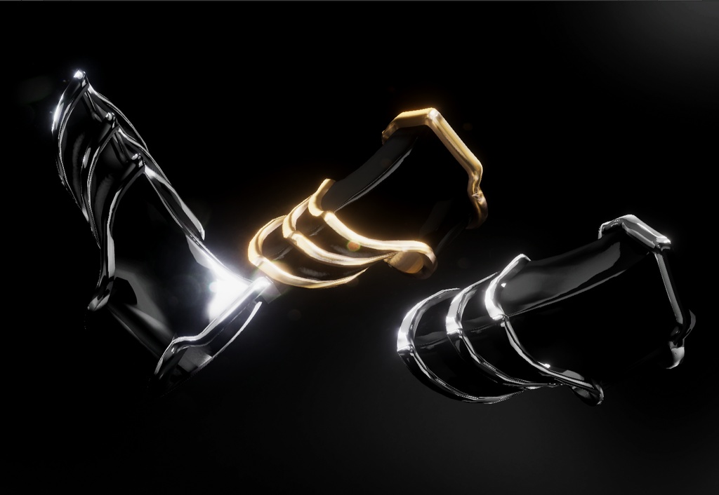 「BLVK S2 Ring Set」オリジナル3Dアクセサリー