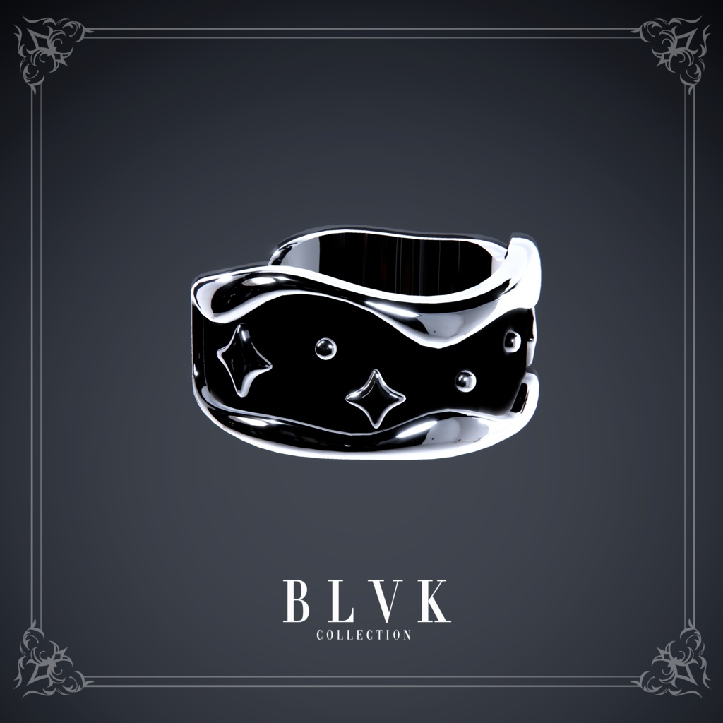 「BLVK S3 Ring Set」オリジナル3Dアクセサリー