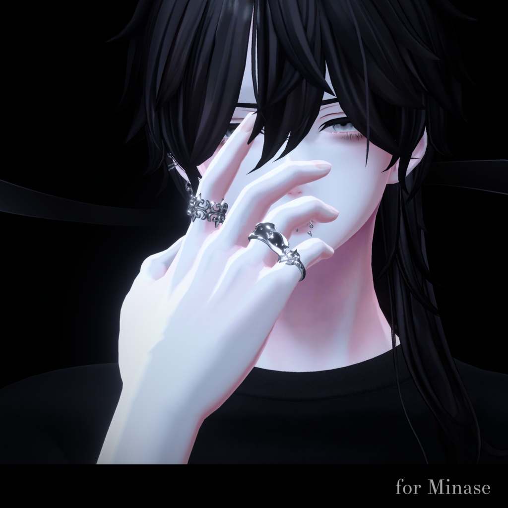 「BLVK S3 Ring Set」オリジナル3Dアクセサリー