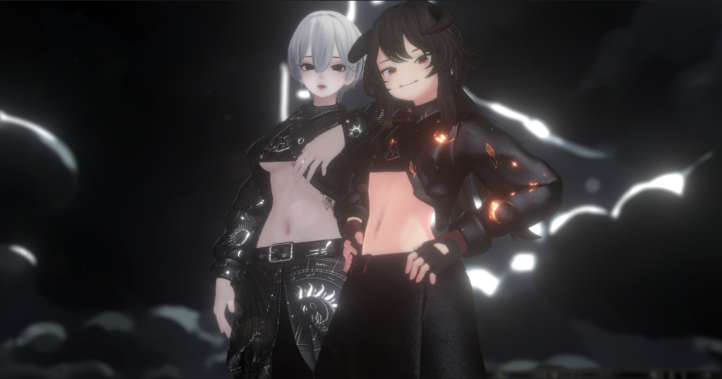 【19アバター対応】「Velo di Notte」オリジナル3Dモデル