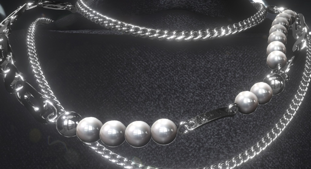 【12アバター対応】「Nocturne Necklace」オリジナル3Dアクセサリー