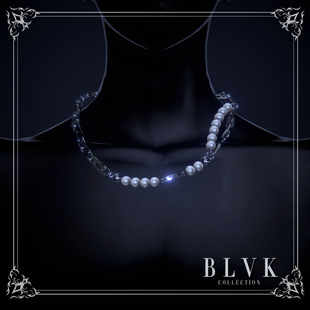 【12アバター対応】「Nocturne Necklace」オリジナル3Dアクセサリー