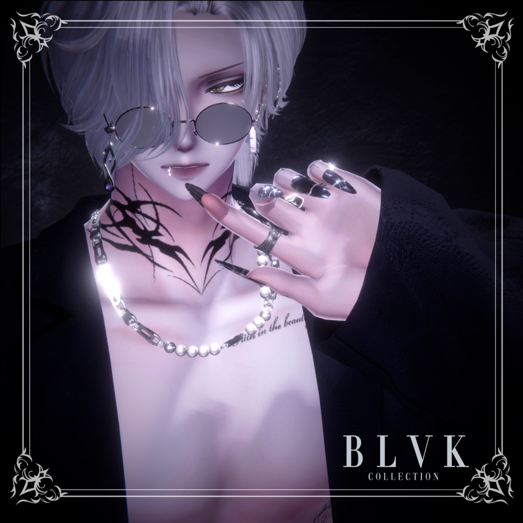 【12アバター対応】「Nocturne Necklace」オリジナル3Dアクセサリー