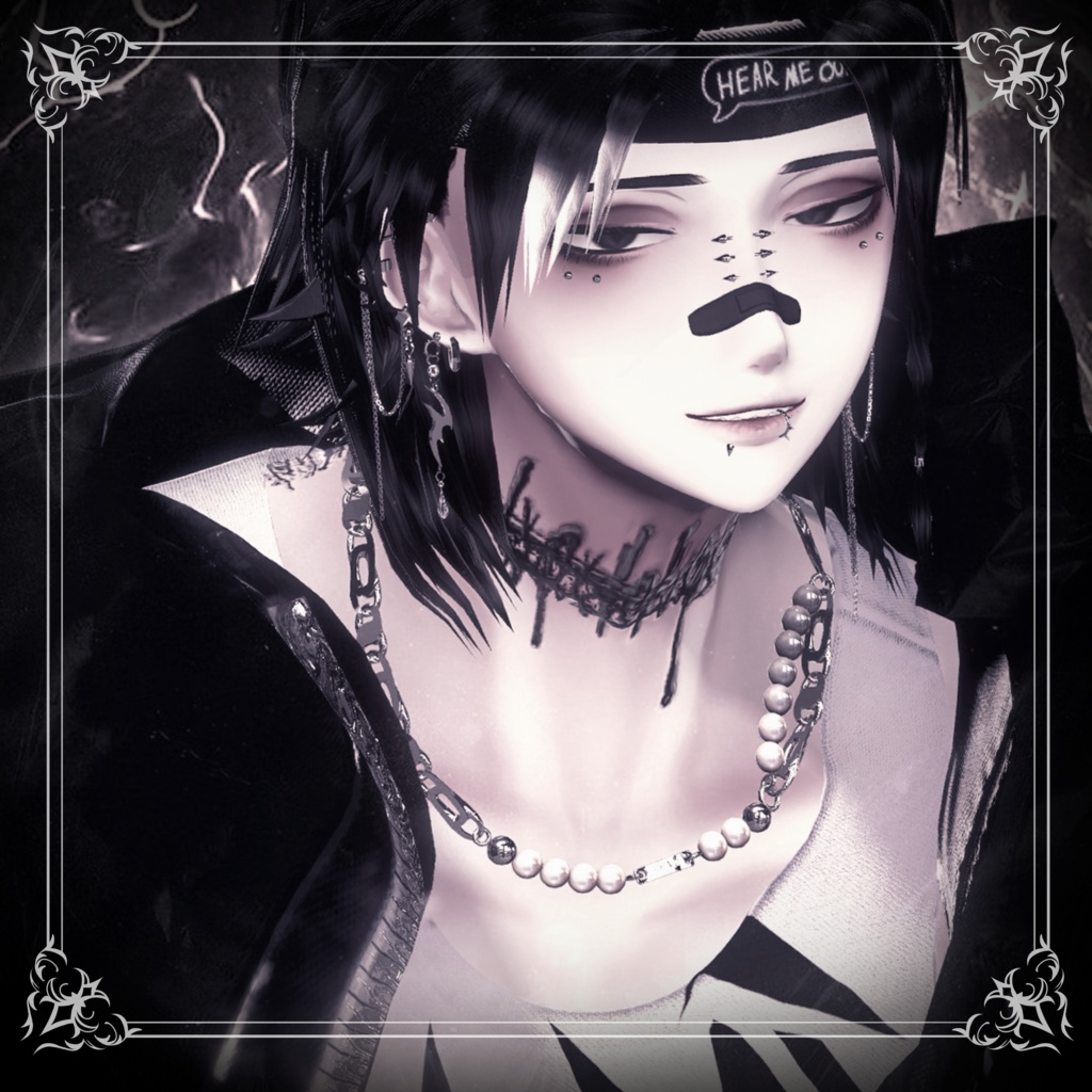 【12アバター対応】「Nocturne Necklace」オリジナル3Dアクセサリー