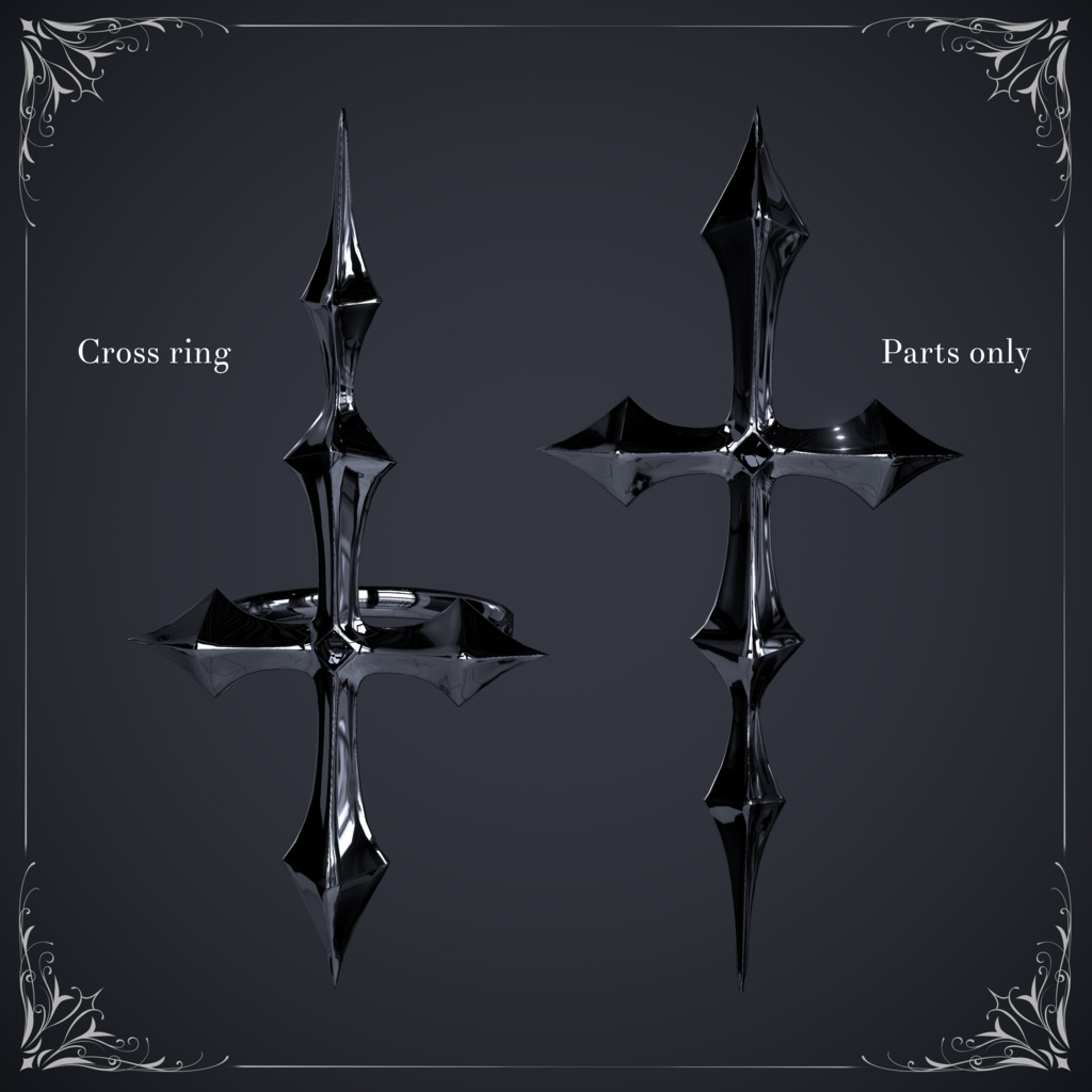 「BLVK NailRing」オリジナル3Dアクセサリー