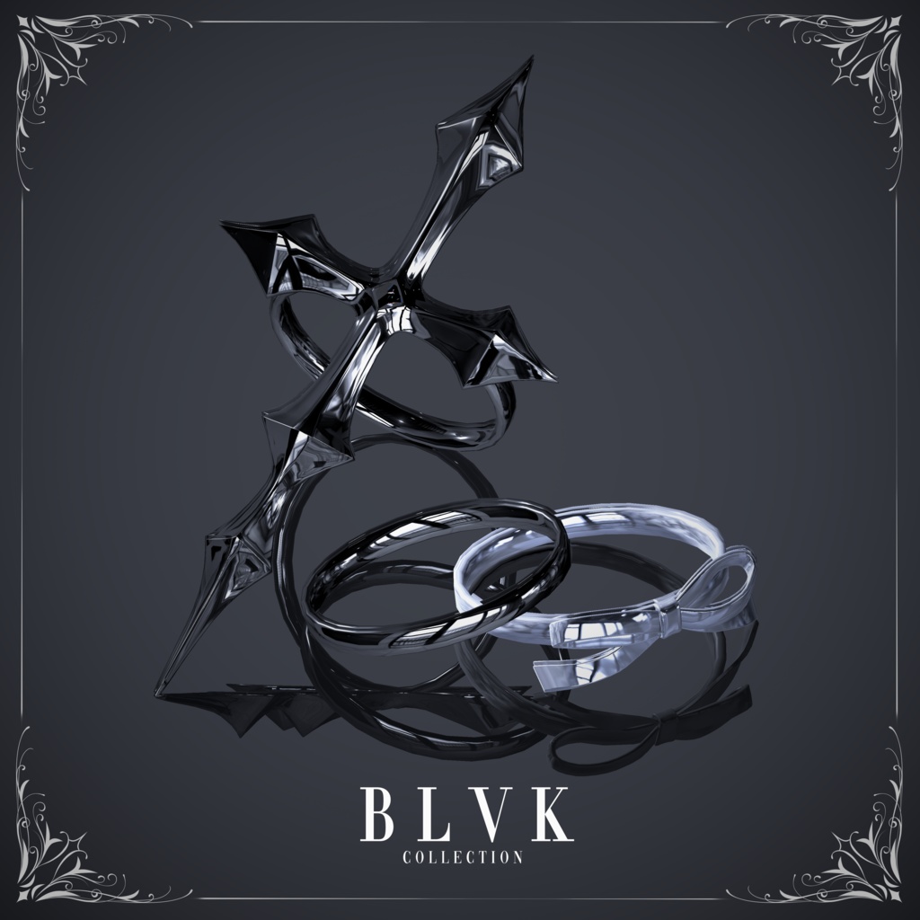 【FREE】「BLVK NailRing」オリジナル3Dアクセサリー