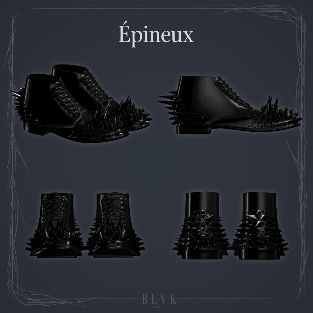 【20アバター対応】「Épineux」&「M.Bouclee」オリジナル3Dモデル