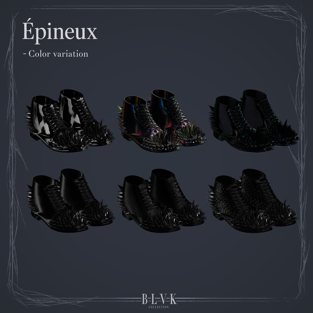 【20アバター対応】「Épineux」&「M.Bouclee」オリジナル3Dモデル