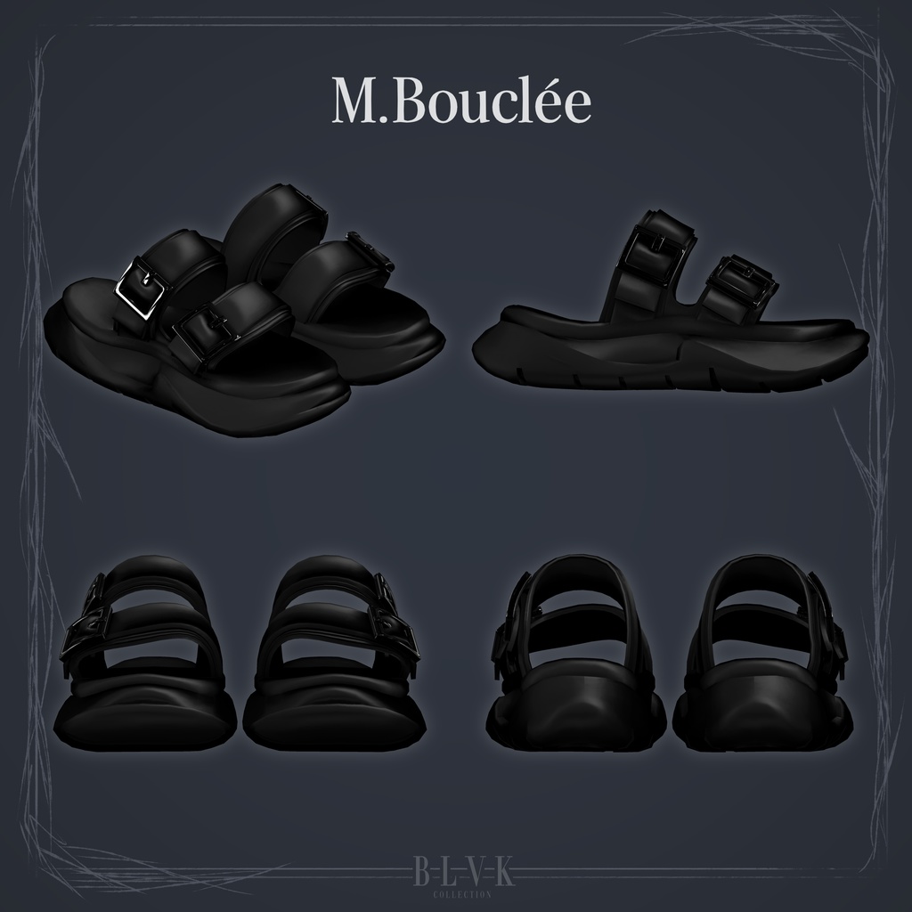 【20アバター対応】「Épineux」&「M.Bouclee」オリジナル3Dモデル