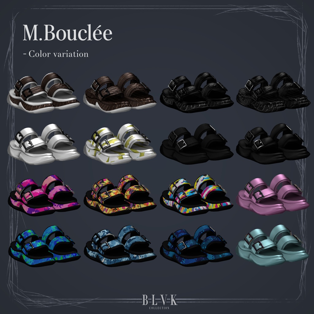 【20アバター対応】「Épineux」&「M.Bouclee」オリジナル3Dモデル