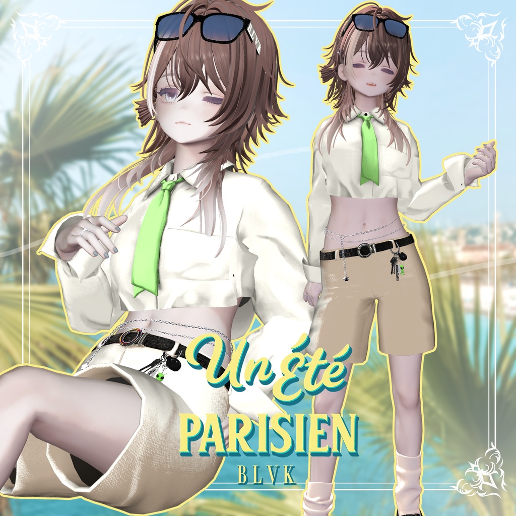 【20アバター対応】「Un Ete Parisien」オリジナル3D衣装