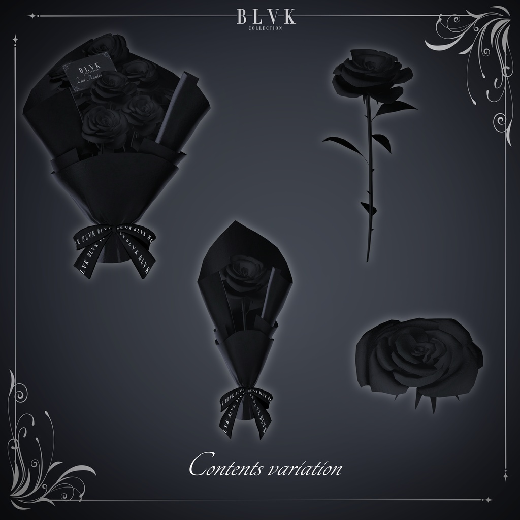 「BLVK 2nd Anniv Novelty」オリジナル3Dモデル