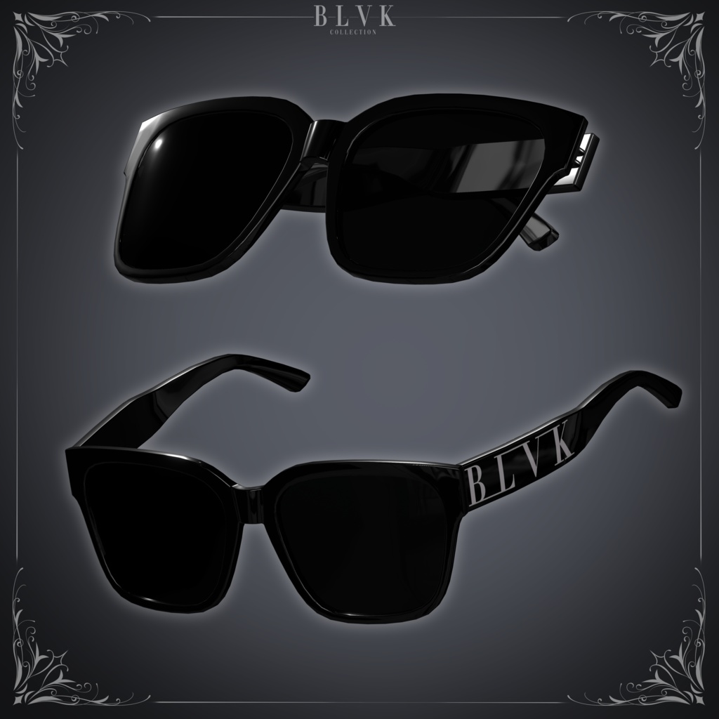「BLVK Sunglasses」オリジナル3Dモデル