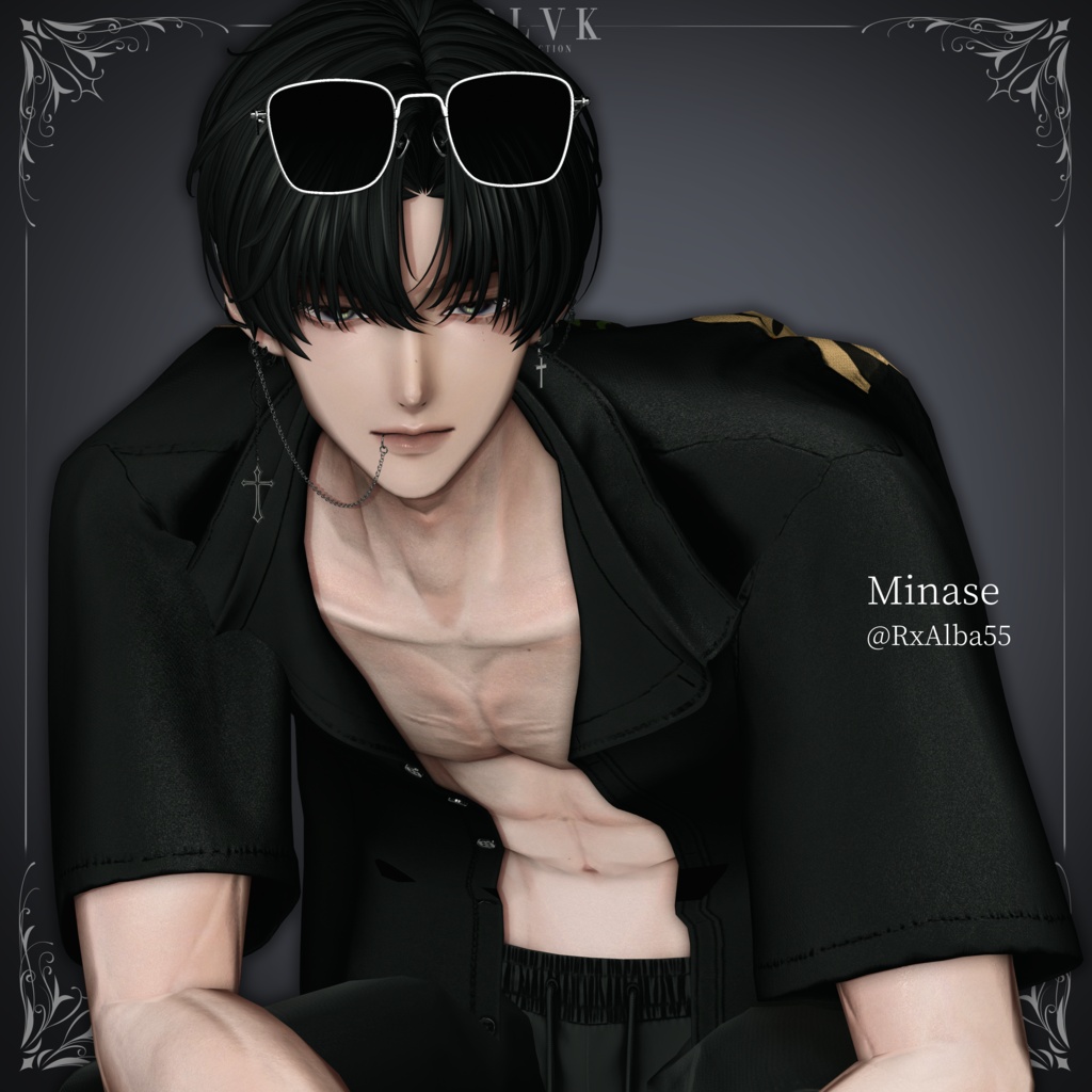 「BLVK Sunglasses」オリジナル3Dモデル