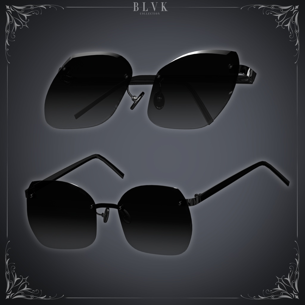 「BLVK Sunglasses」オリジナル3Dモデル