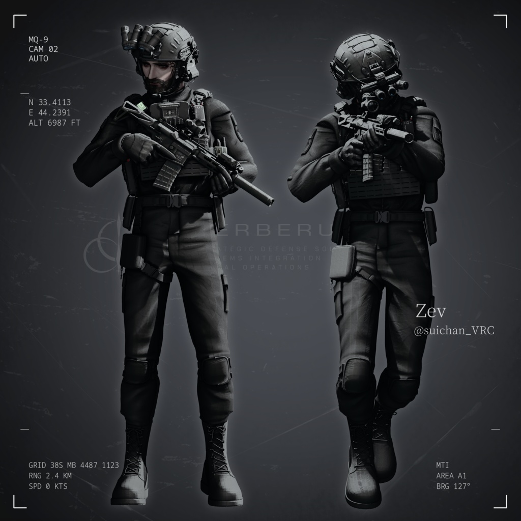 【SALE】「Cerberus Protocol」オリジナル3Dモデル