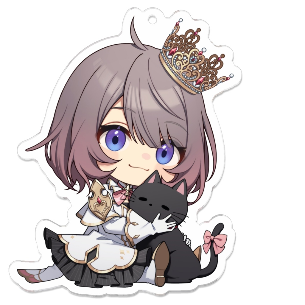 リア・アマリア猫ちゃんとお座りアクキー