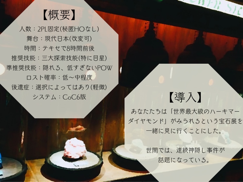 クトゥルフ神話TRPG「クライネス・クライノート」【CoC6th】