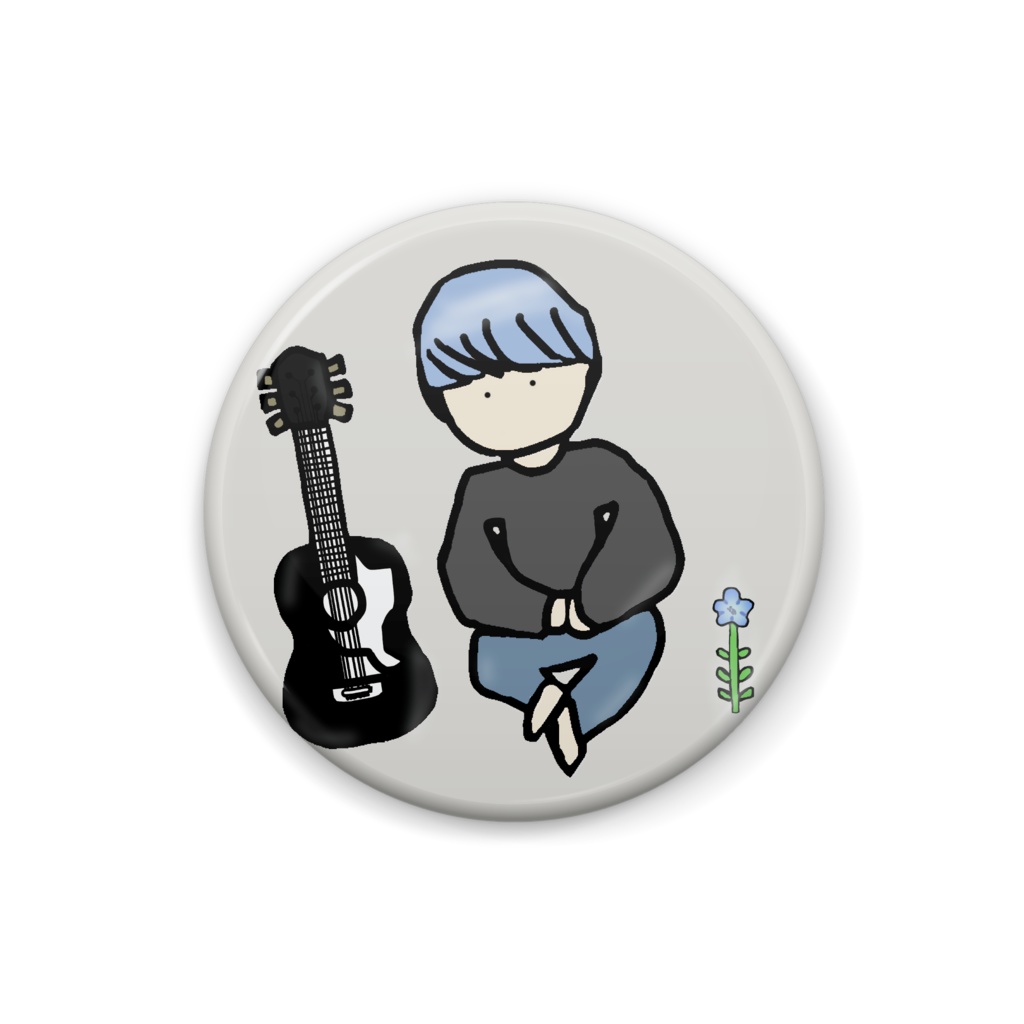 25mm【拙】左京くん 初期アイコンミニ缶バッジ