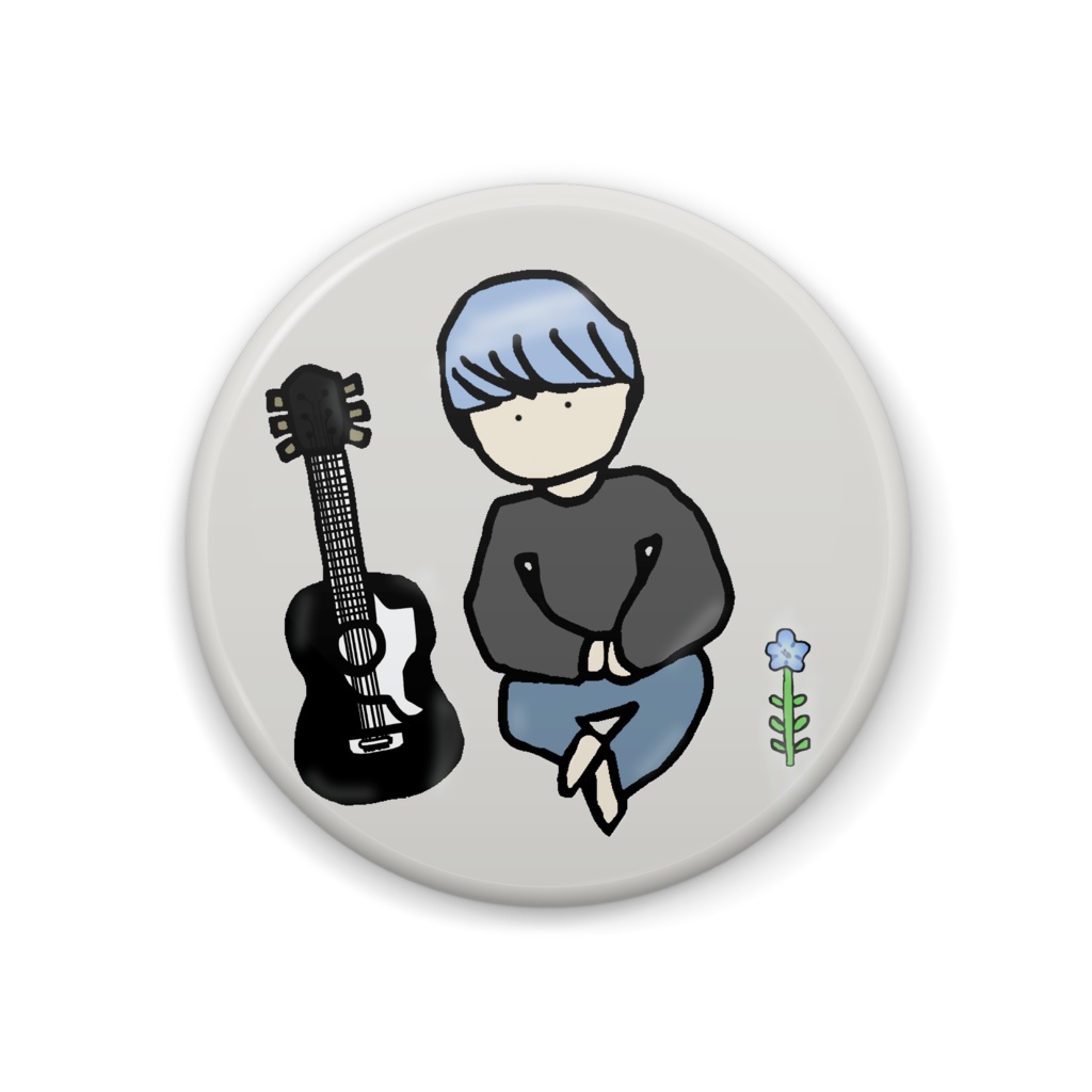 44mm&57mm【拙】左京くん 初期アイコンミニ缶バッジ