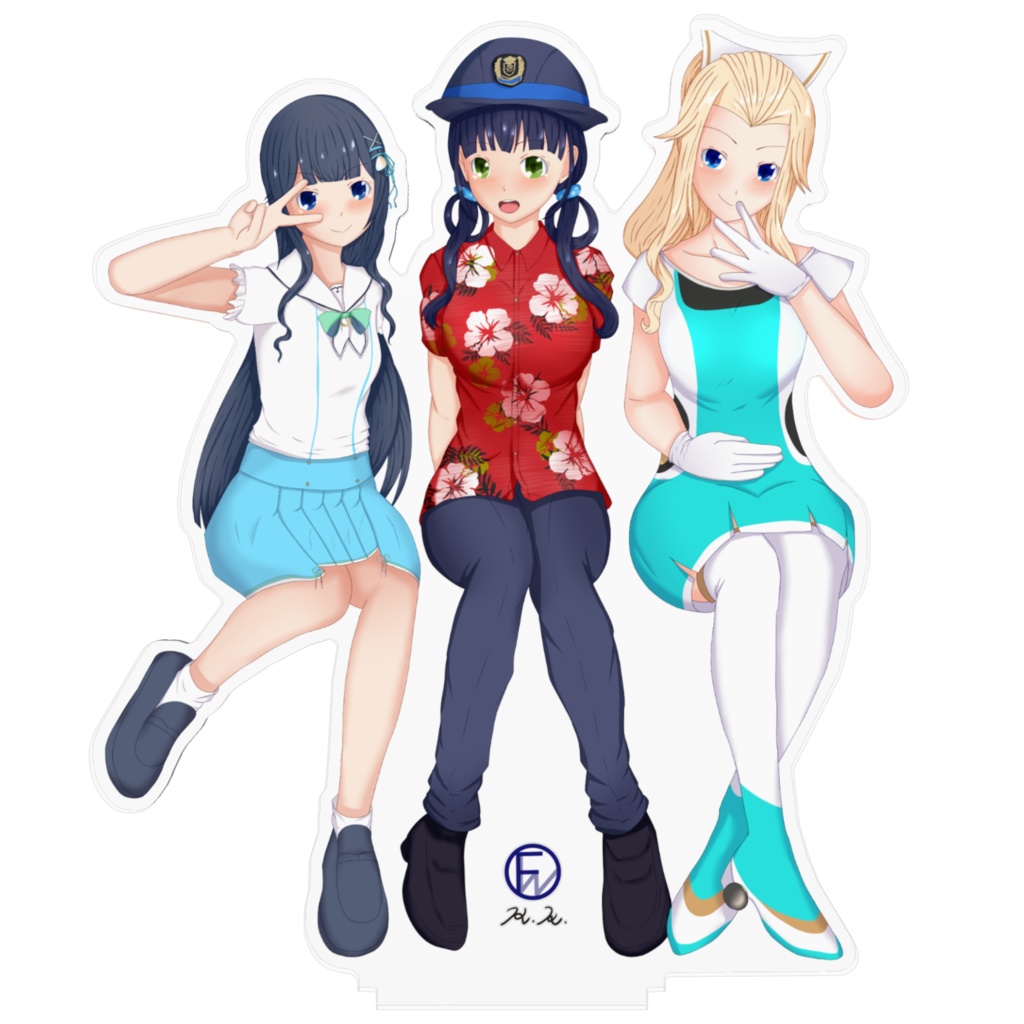 白浜3人娘 アクリルフィギュア