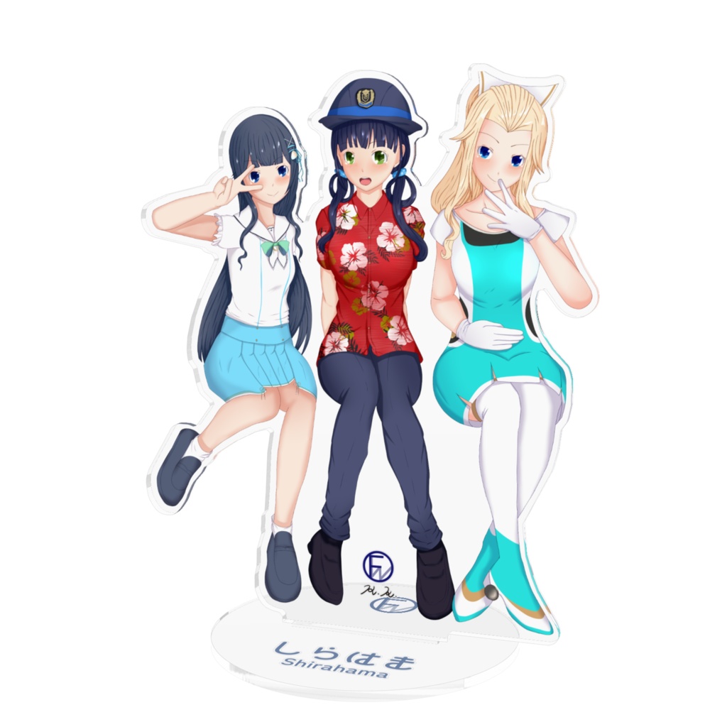 白浜3人娘 アクリルフィギュア