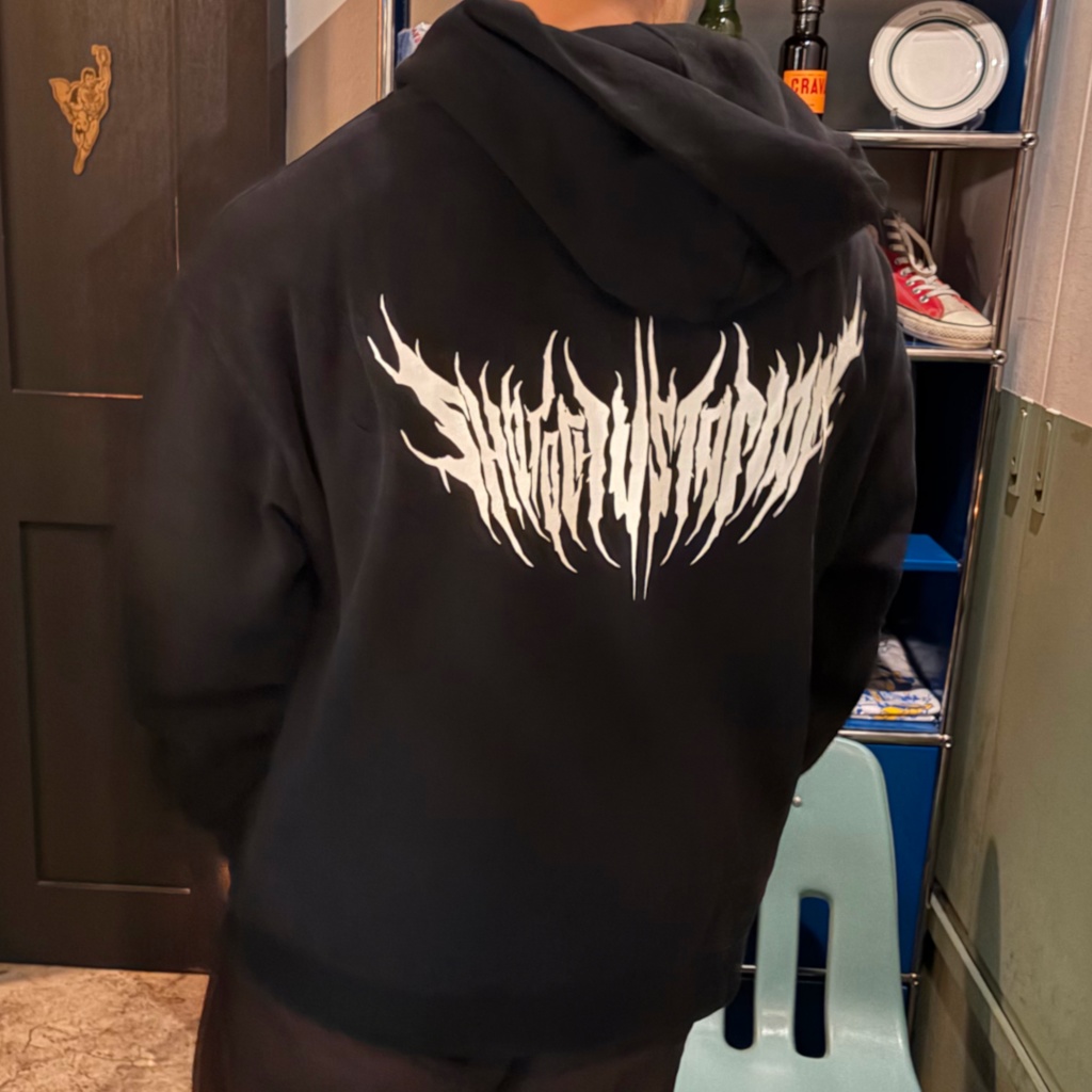 【受注生産】deathmetal logo double zip hoodie【予約5月16日まで】　　　　　