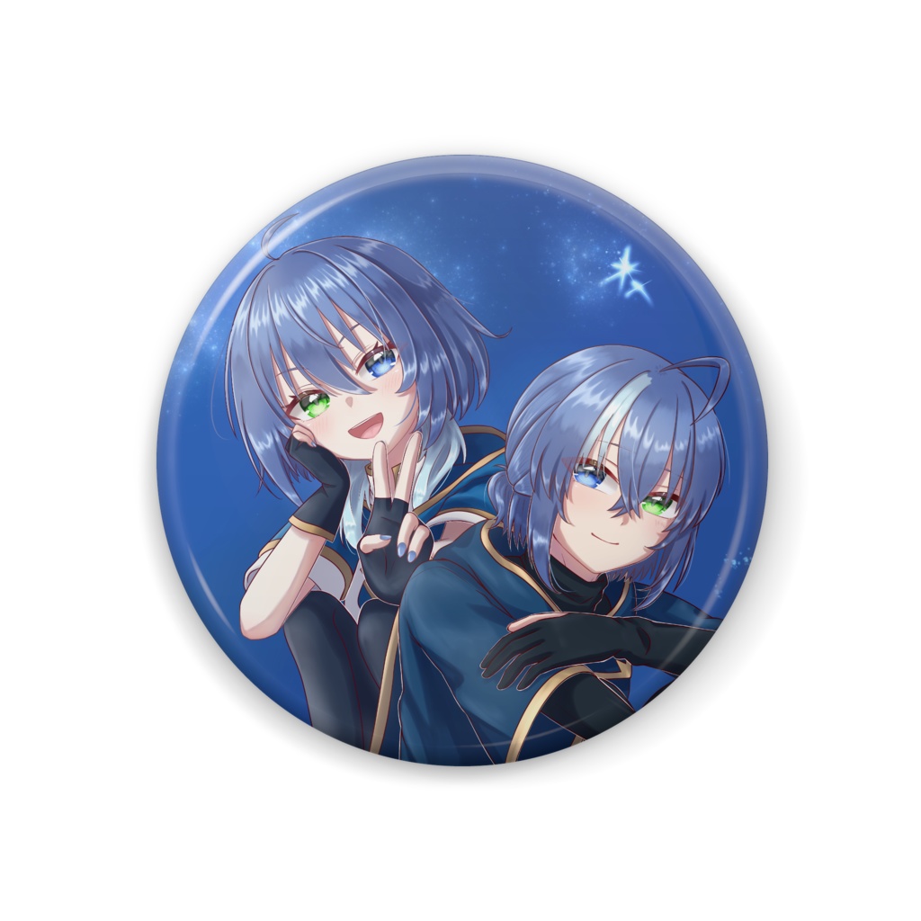 蒼星の地図職人 オリジナルイラスト缶バッジ
