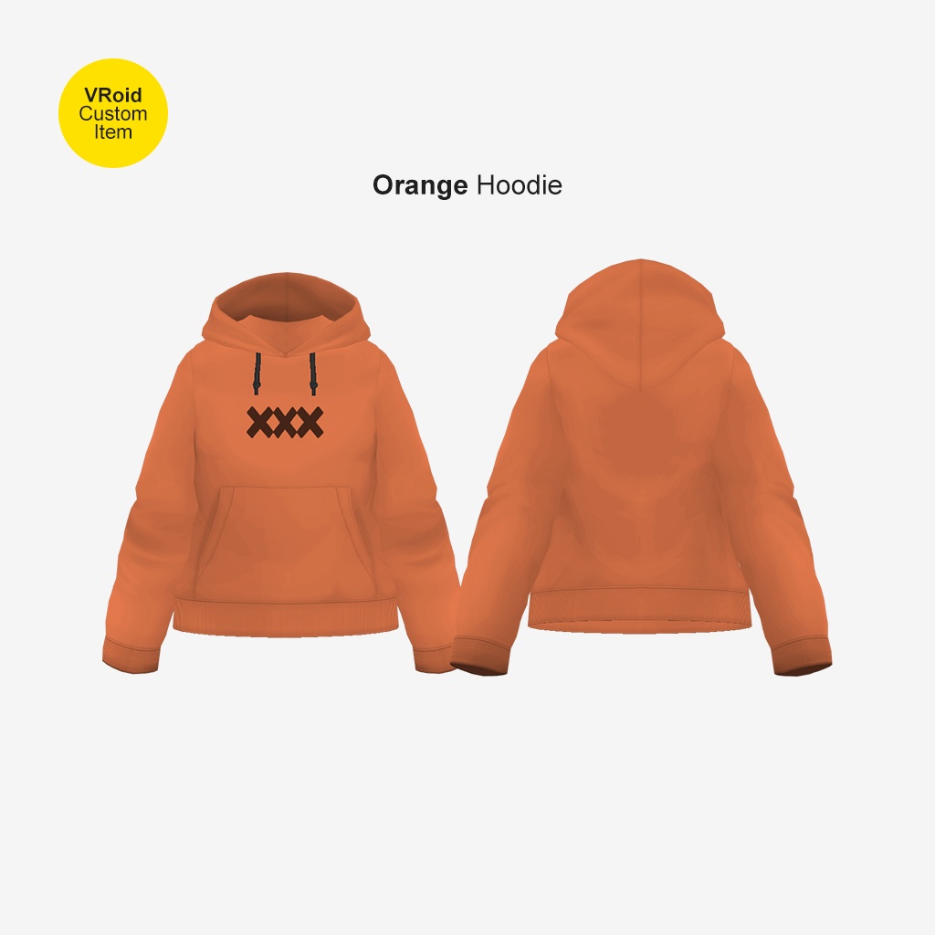 【VRoid】 Simple Tight Hoodie